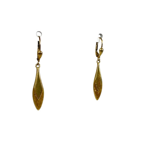 Boucles d'Oreille Or Jaune Pendantes