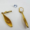 Boucles d'Oreille Or Jaune Pendantes