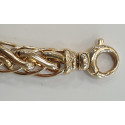 Bracelet Or Jaune Maille Palmier avec Diamants