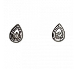 Boucles d'Oreille Or avec Diamants