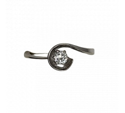 Bague Or avec Diamant Solitaire 0,20ct