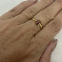 Bague Or avec Pierre Rose