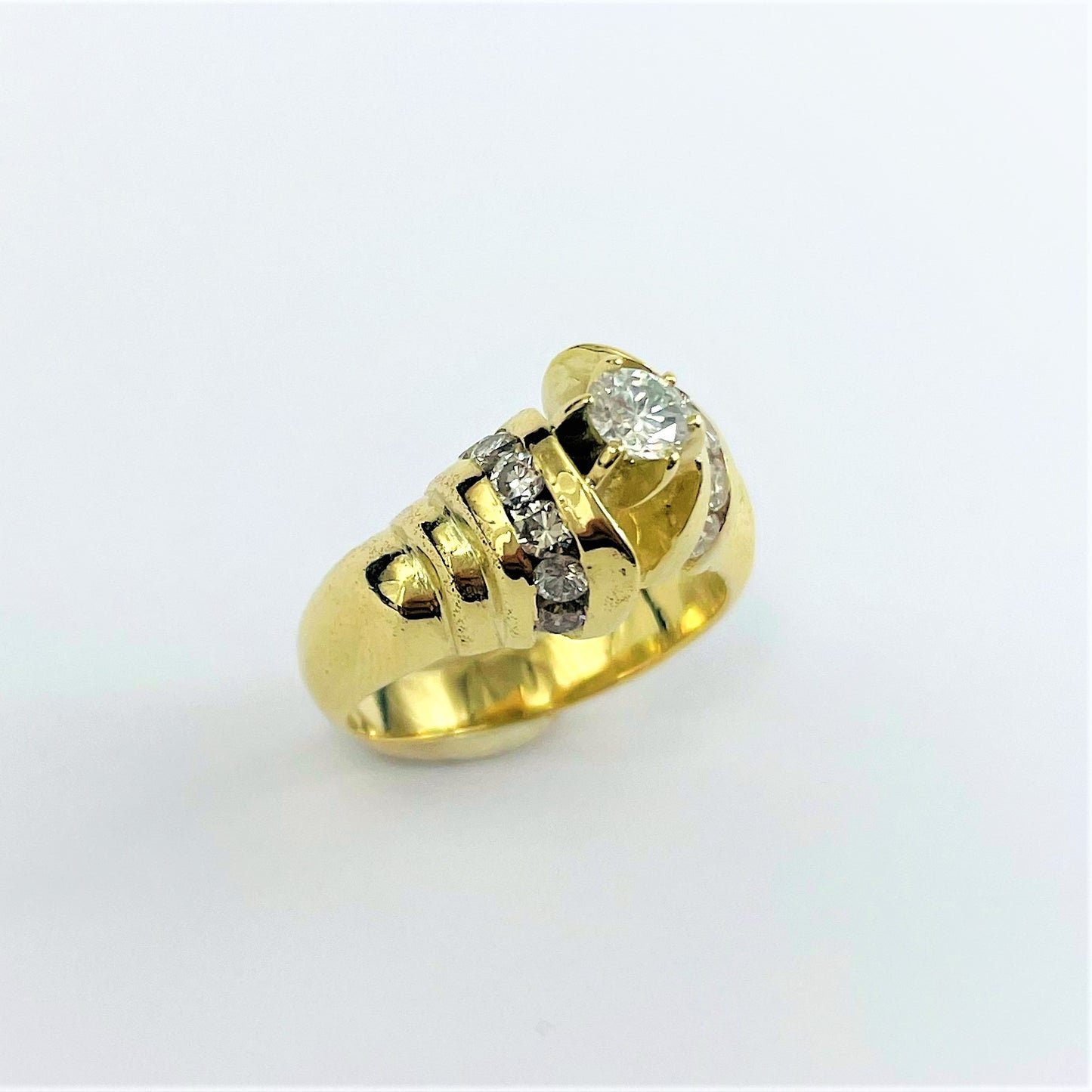 Bague Or jaune avec Diamants