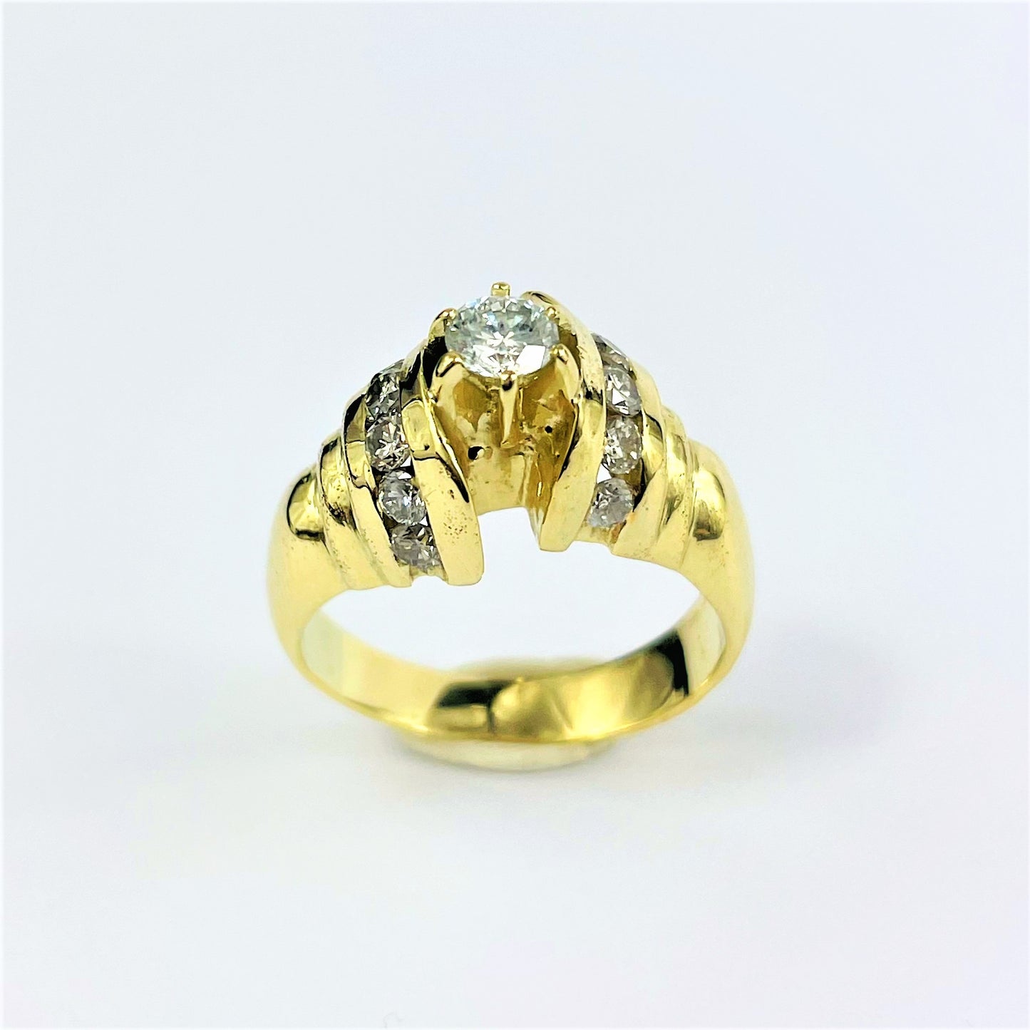 Bague Or jaune avec Diamants