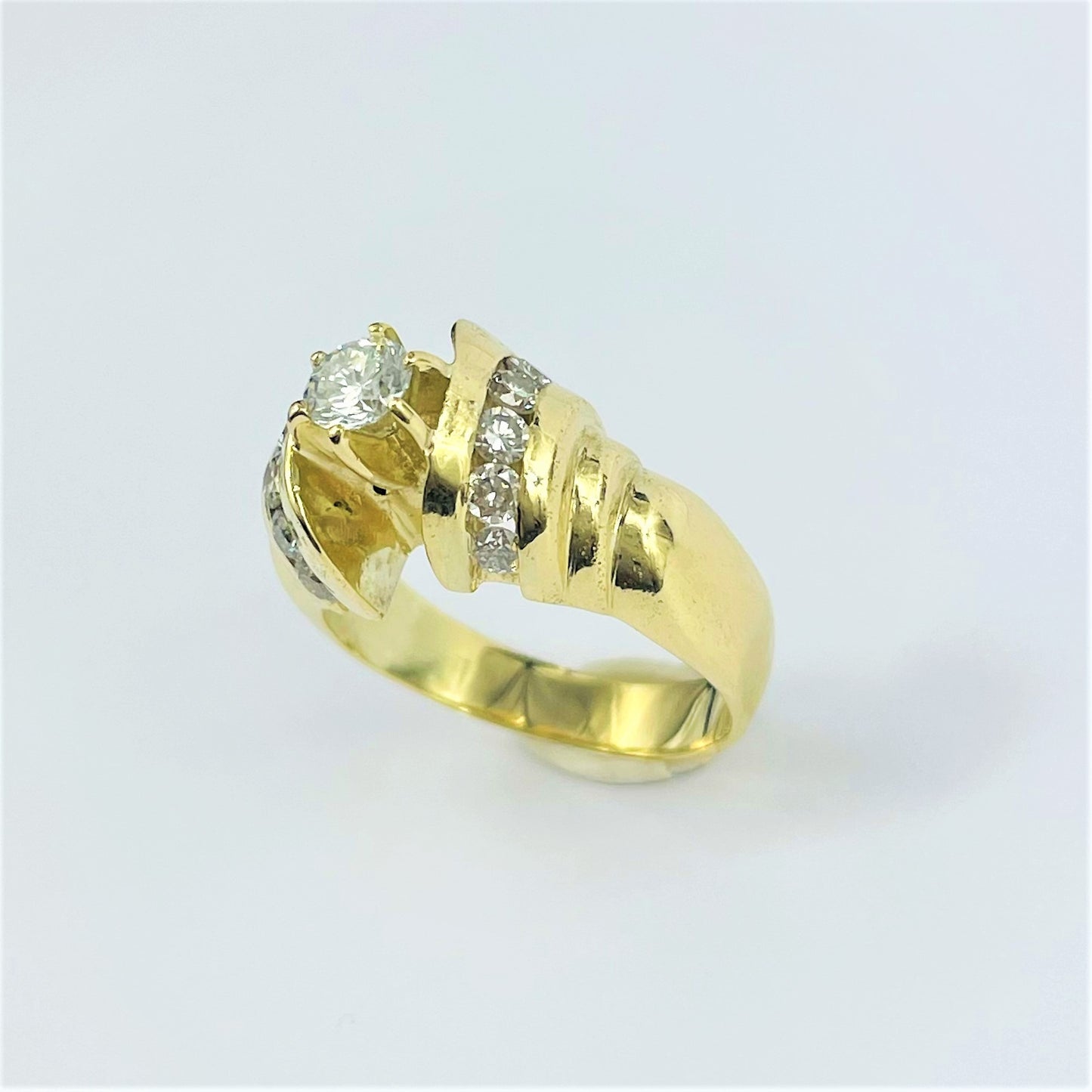 Bague Or jaune avec Diamants