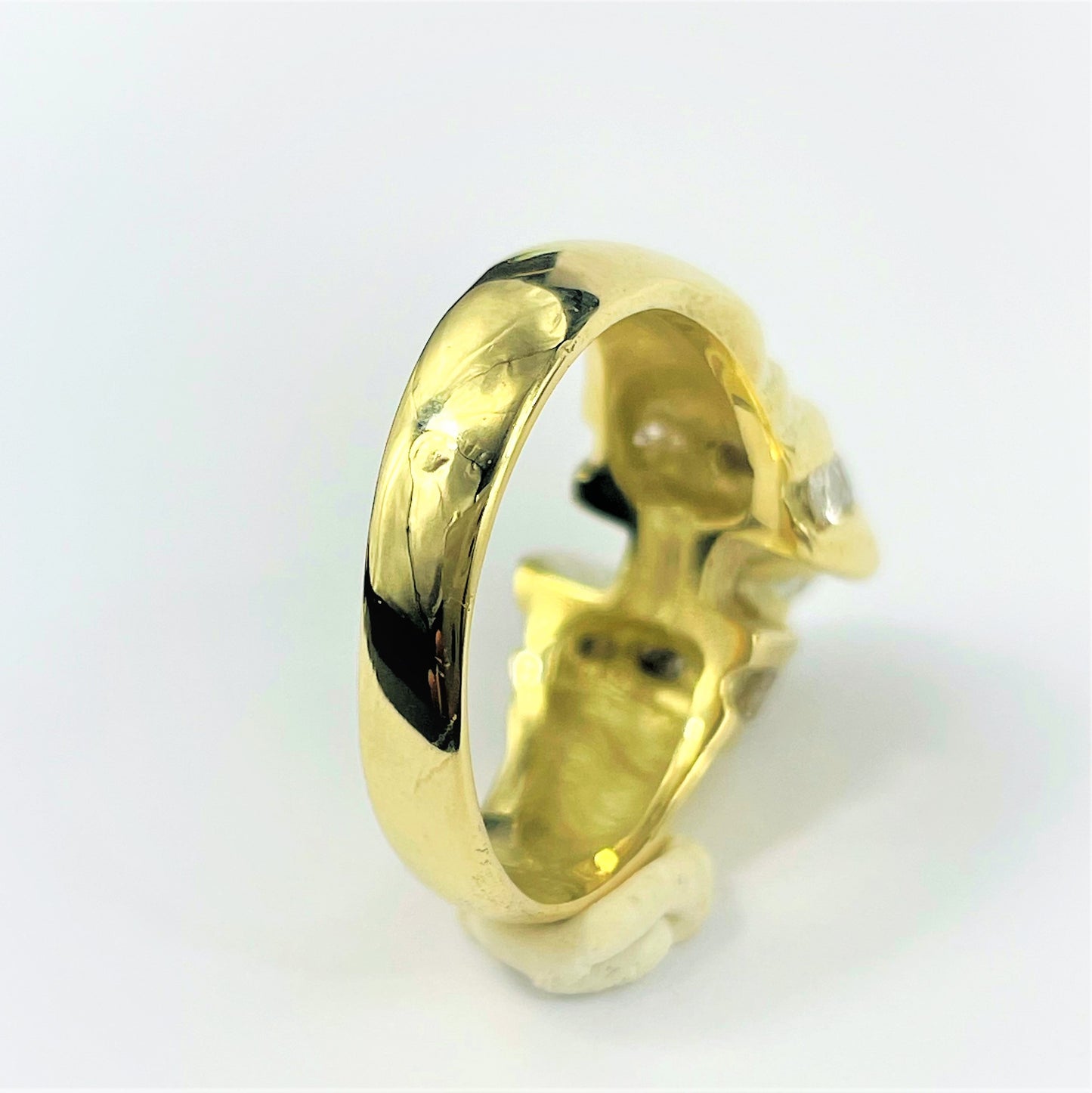 Bague Or jaune avec Diamants