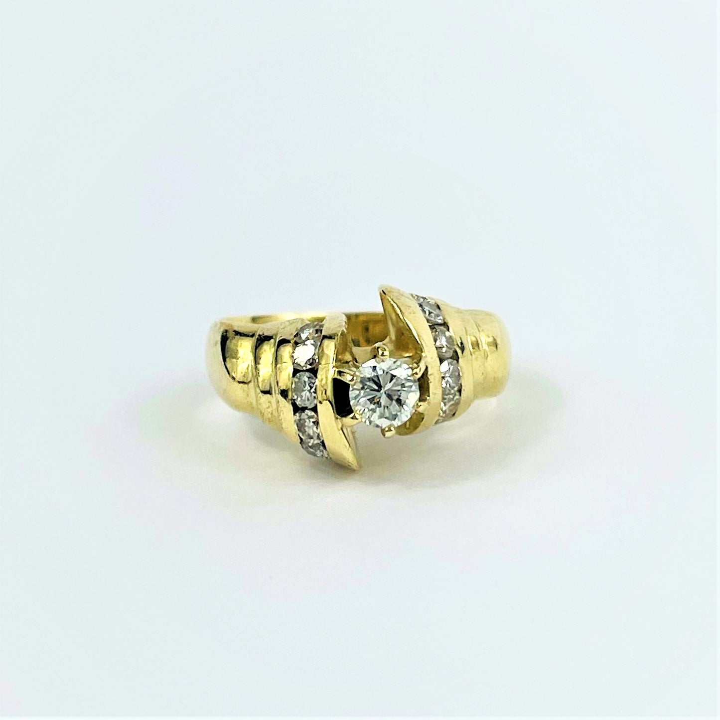 Bague Or jaune avec Diamants