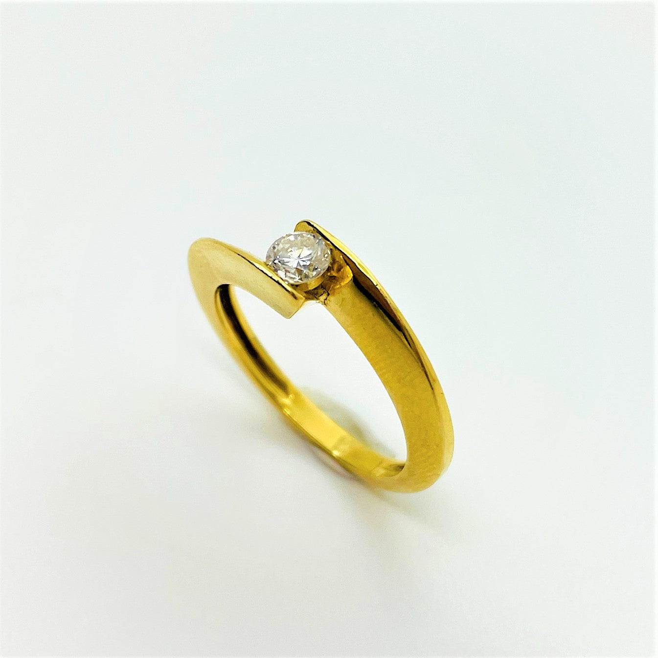 Bague Solitaire Diamant 0.23cts Or jaune