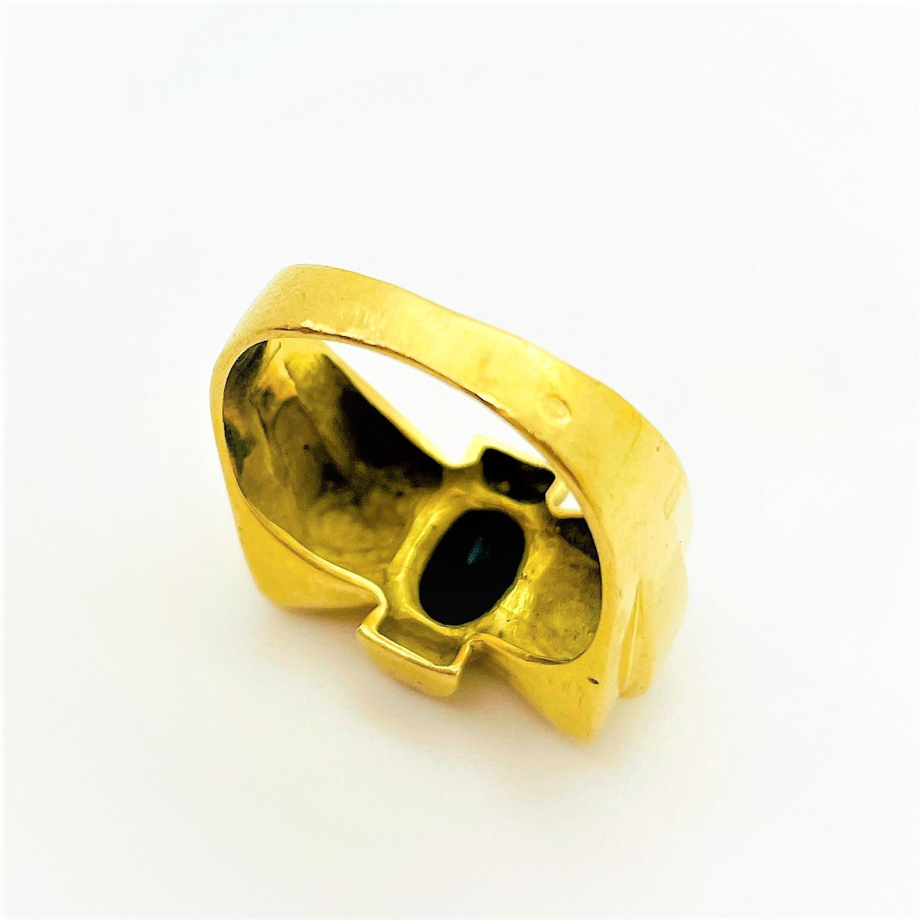 Bague Noeud Or Jaune avec Saphir