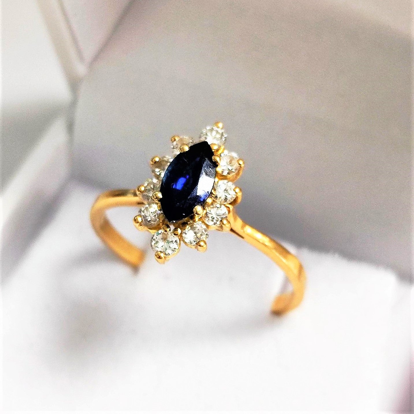 Bague Marguerite Diamants Or jaune