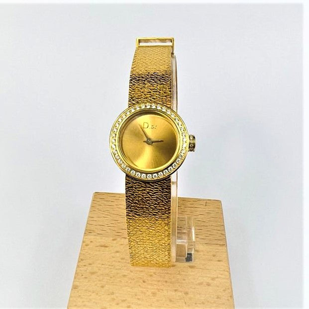 Montre Mini D Dior en or jaune