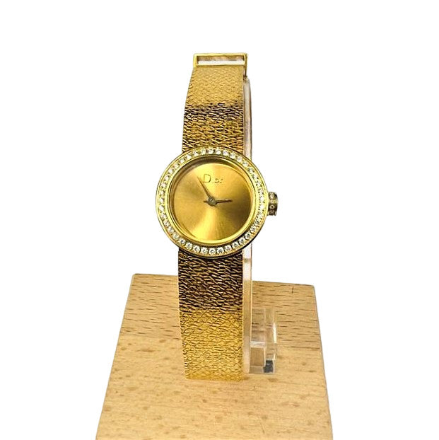 Montre Mini D Dior en or jaune