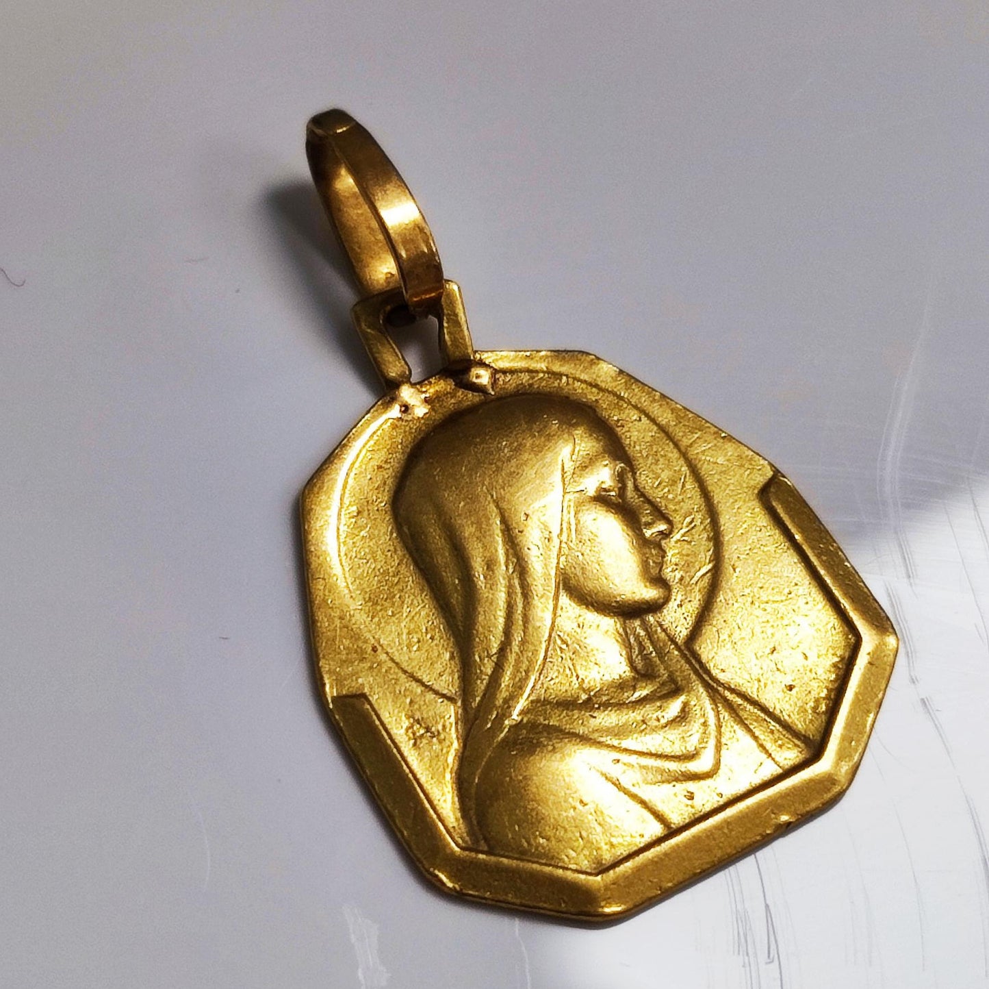 Pendentif Or Jaune Vierge Marie