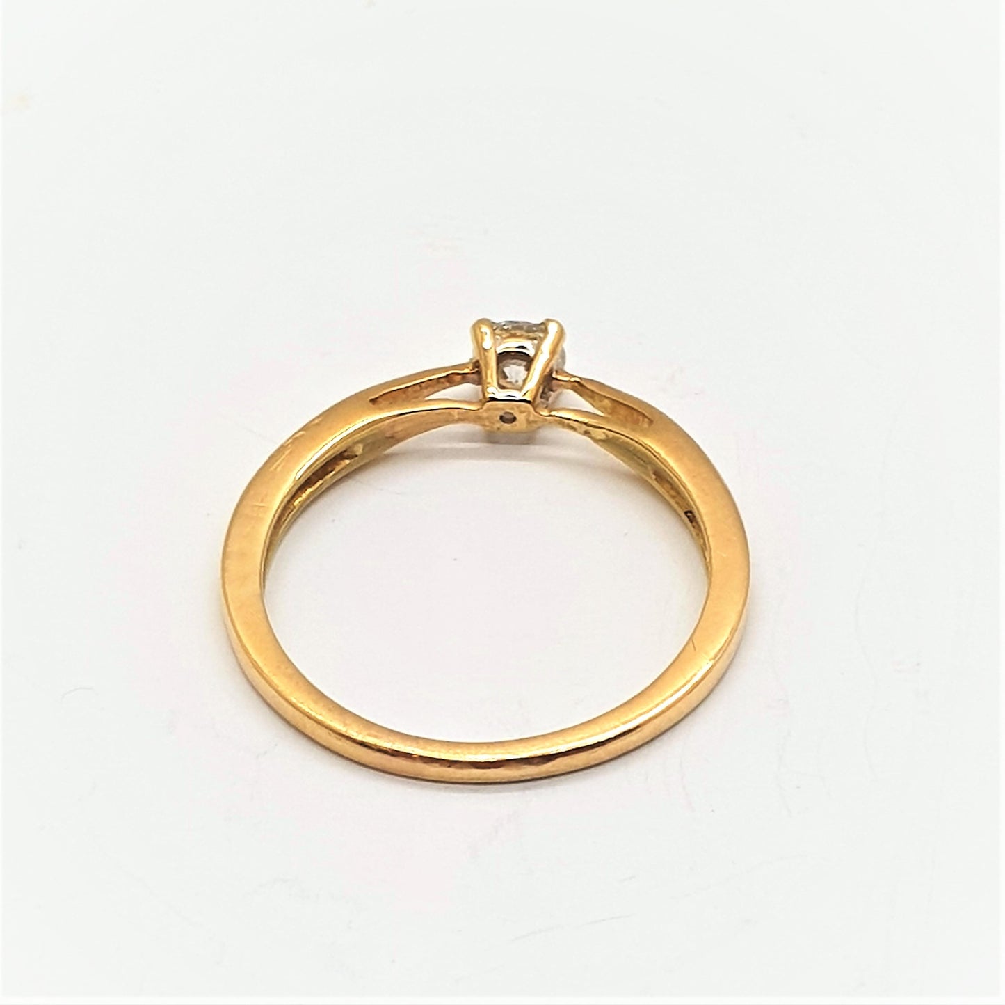 Bague Solitaire Diamant Or jaune