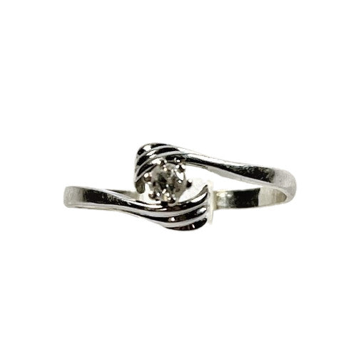 Bague Solitaire Diamant Or blanc