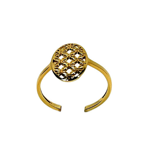 Bague à Motifs Or jaune