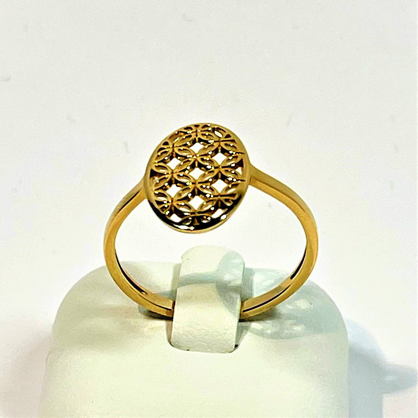 Bague à Motifs Or jaune