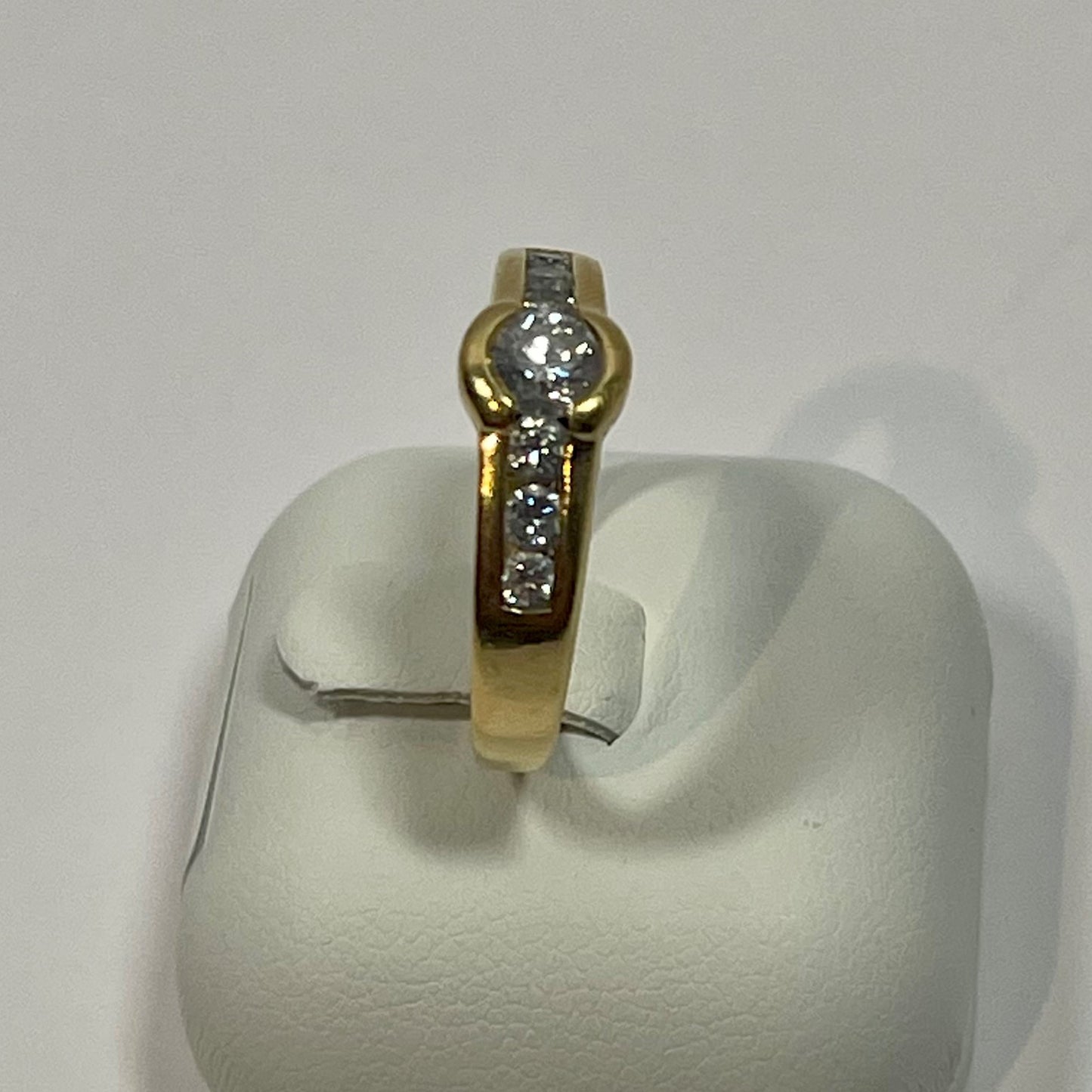 Bague Or Jaune avec Diamants