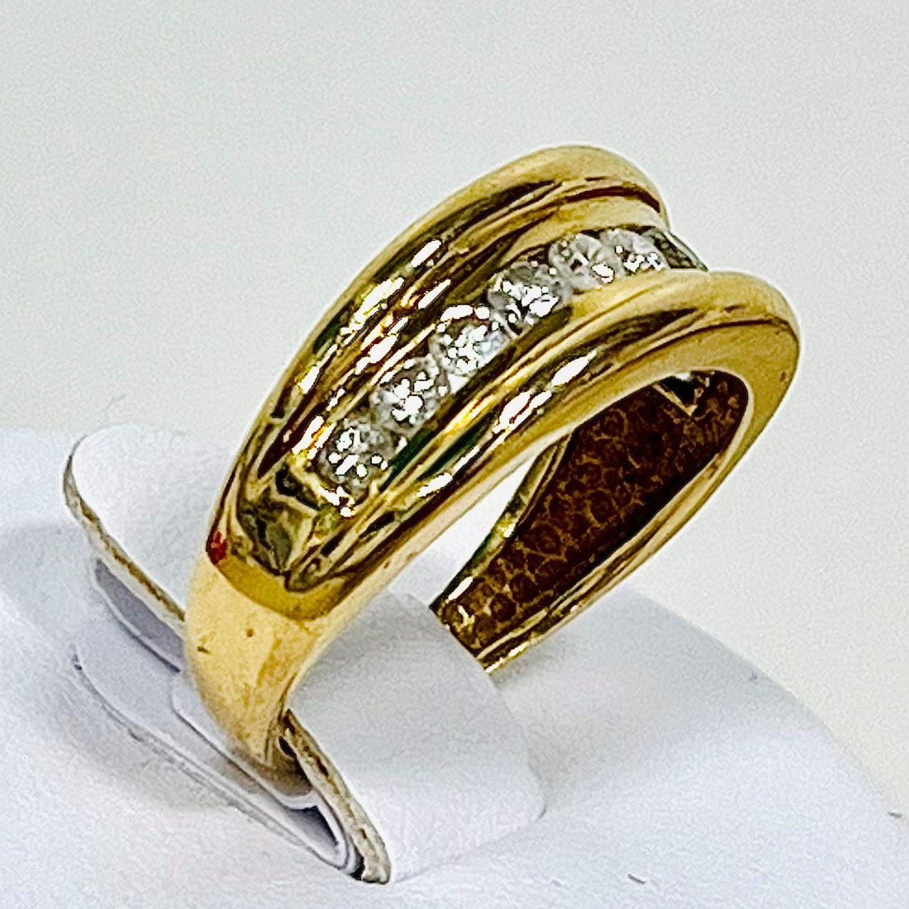 Bague Or Jaune avec Diamants