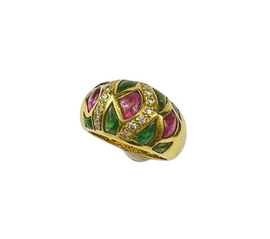 Bague Tourmaline et Diamants