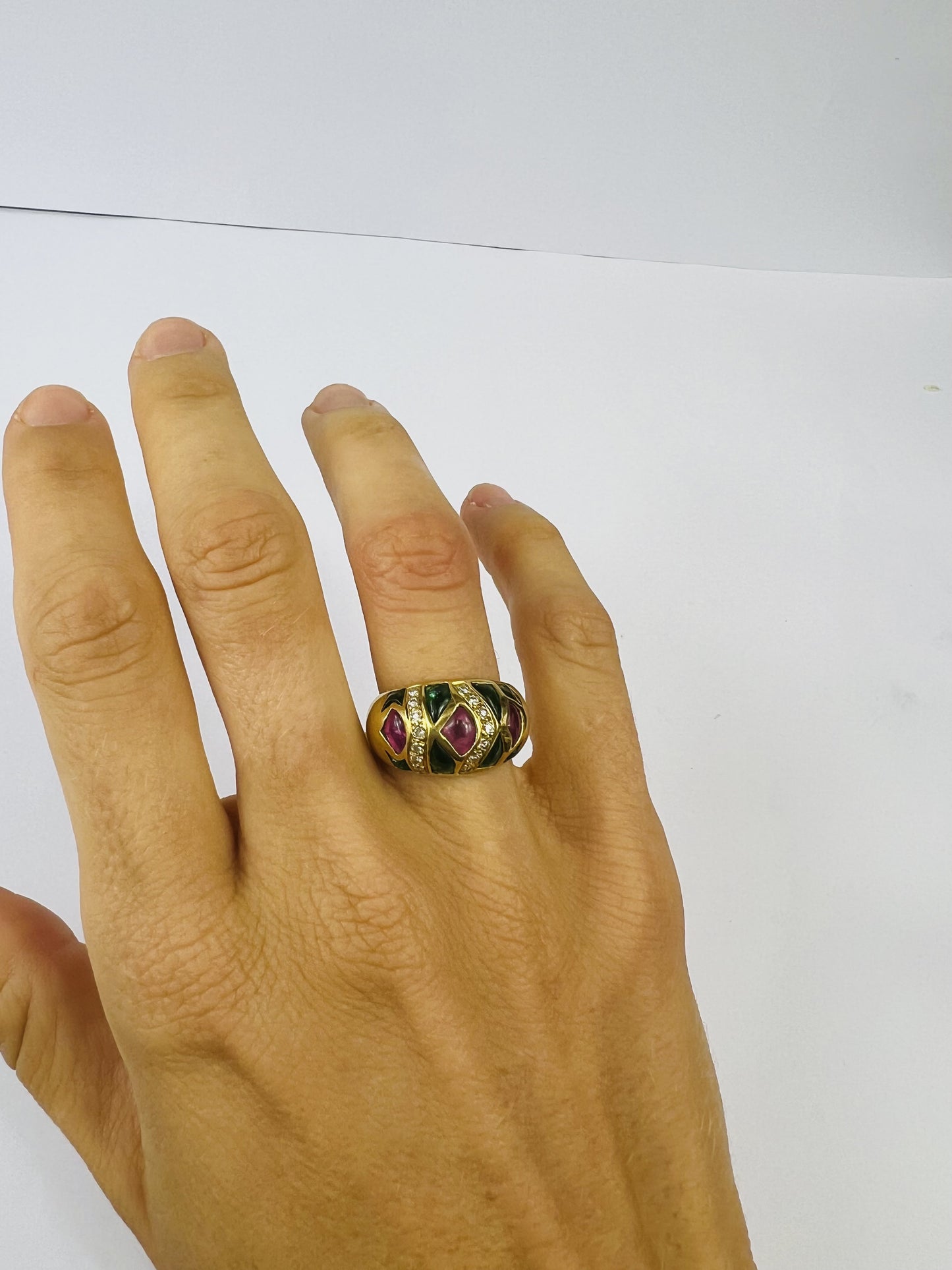 Bague Tourmaline et Diamants