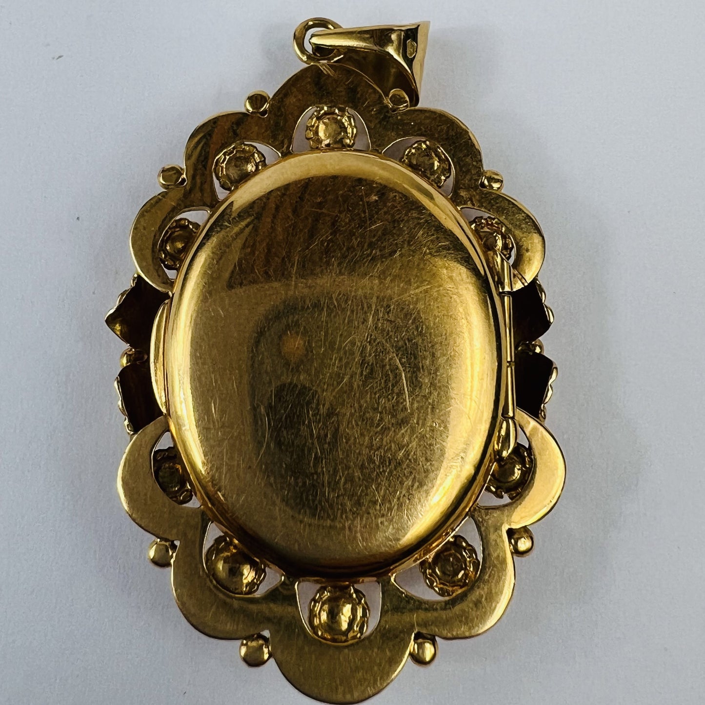 Pendentif Cassolette Or Jaune avec Perle de Culture