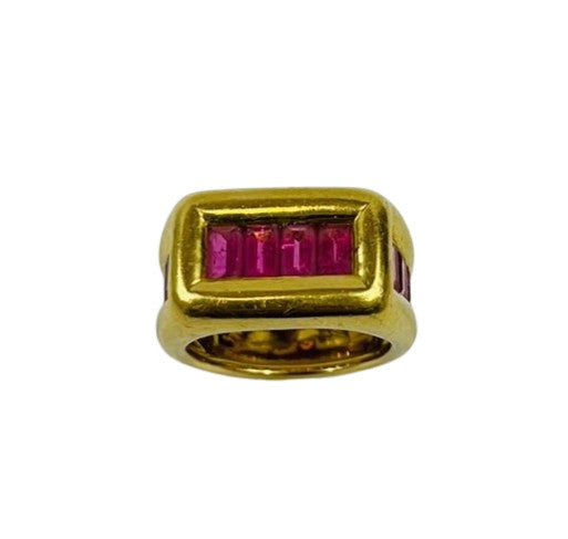 Bague Chevalière ligne de Tourmaline