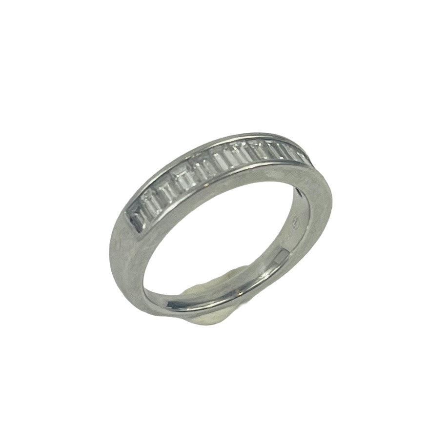 Bague Platine Rail Baguettes 0.75ct