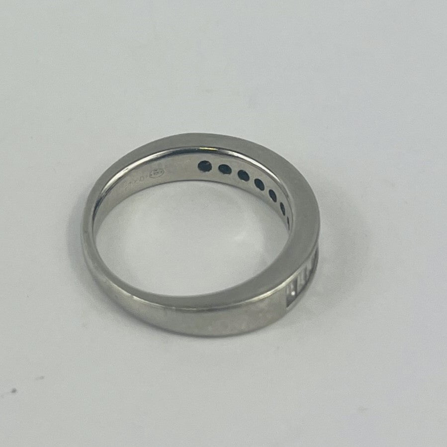 Bague Platine Rail Baguettes 0.75ct