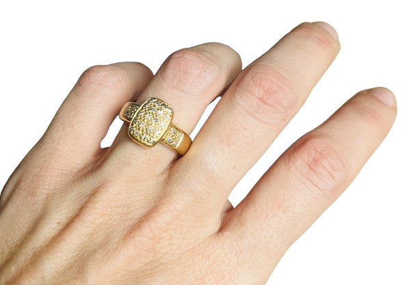 Bague Or Jaune avec Diamant