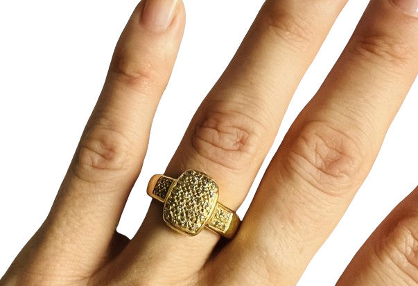 Bague Or Jaune avec Diamant