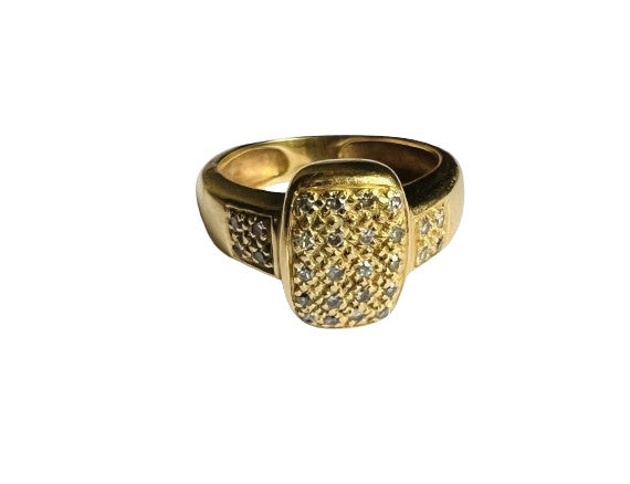 Bague Or Jaune avec Diamant