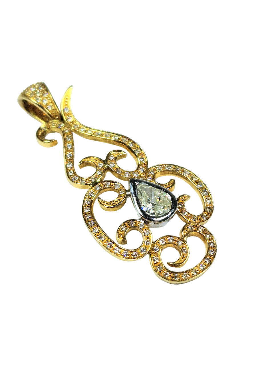 Pendentif Or jaune 103 Diamants