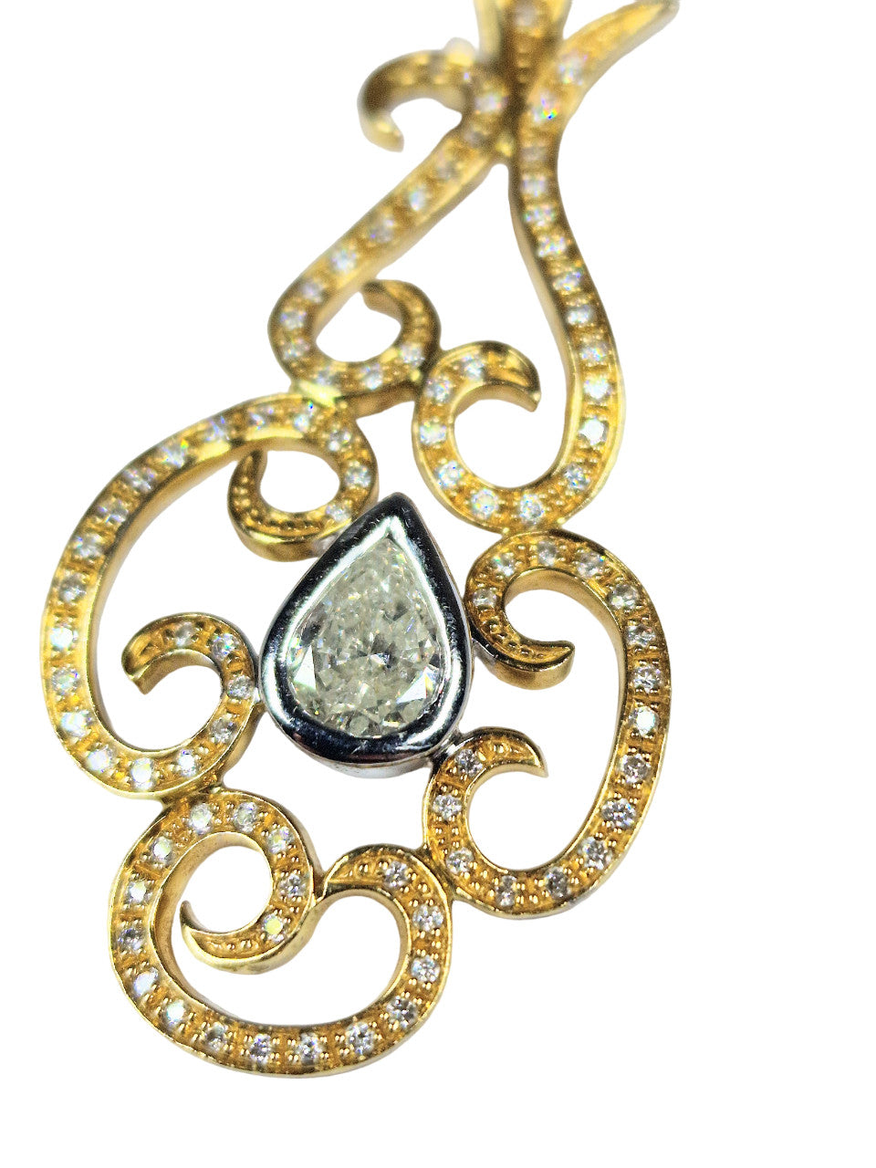 Pendentif Or jaune 103 Diamants