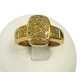 Bague Or Jaune avec Diamant