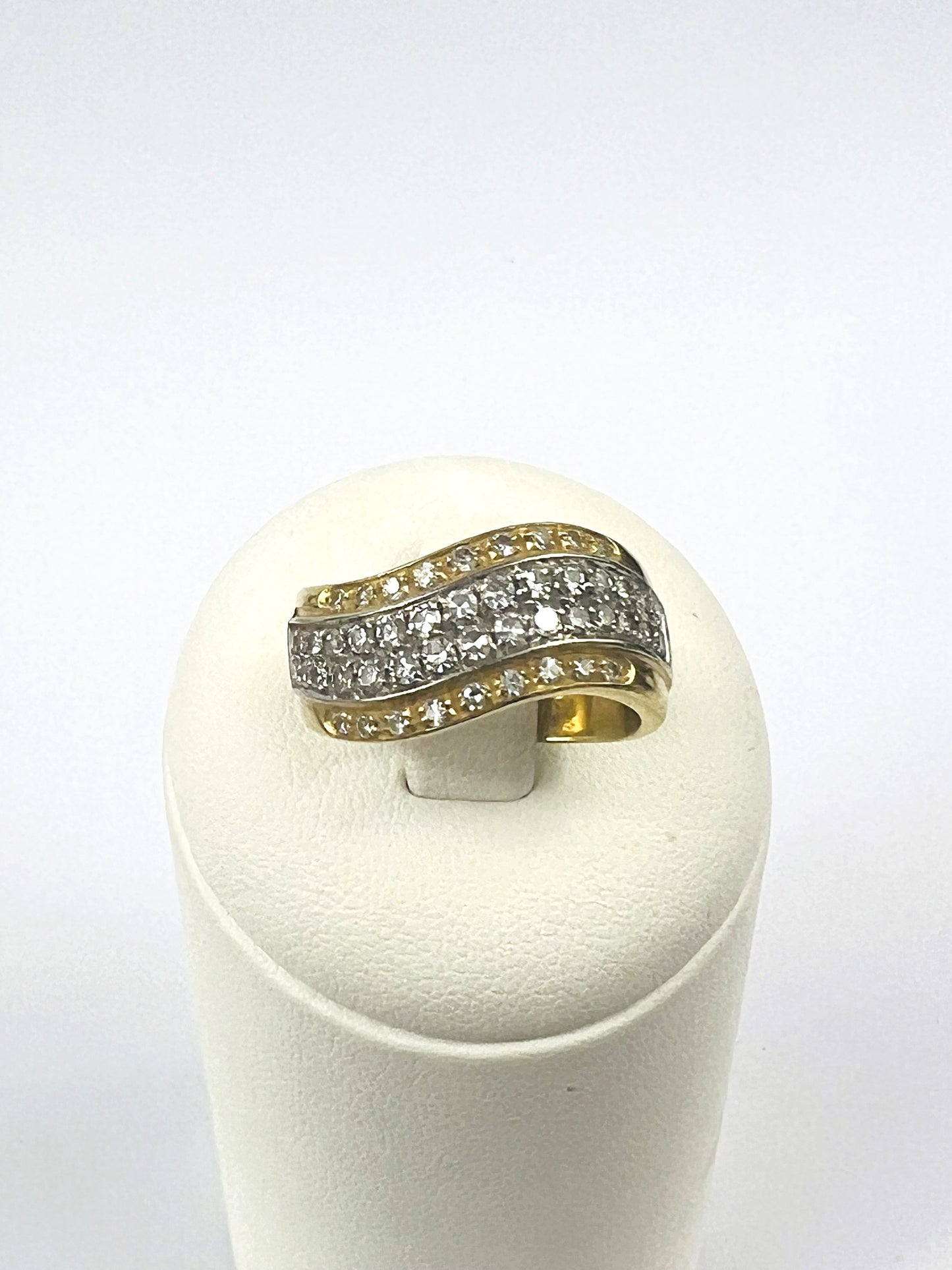 Bague 2 Ors avec Diamants