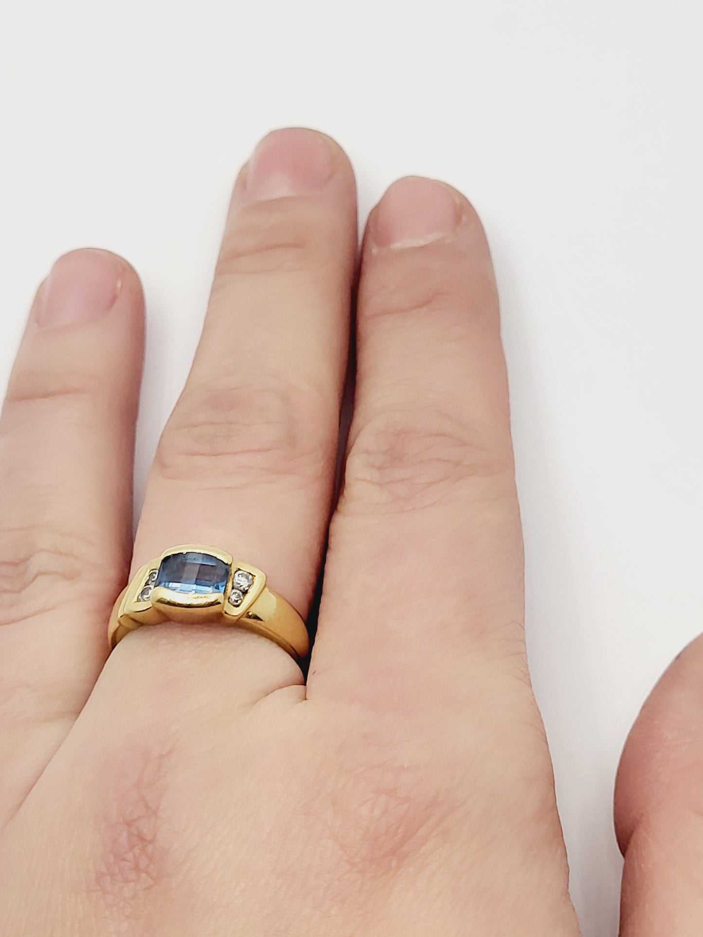 Bague  Pierre Bleue