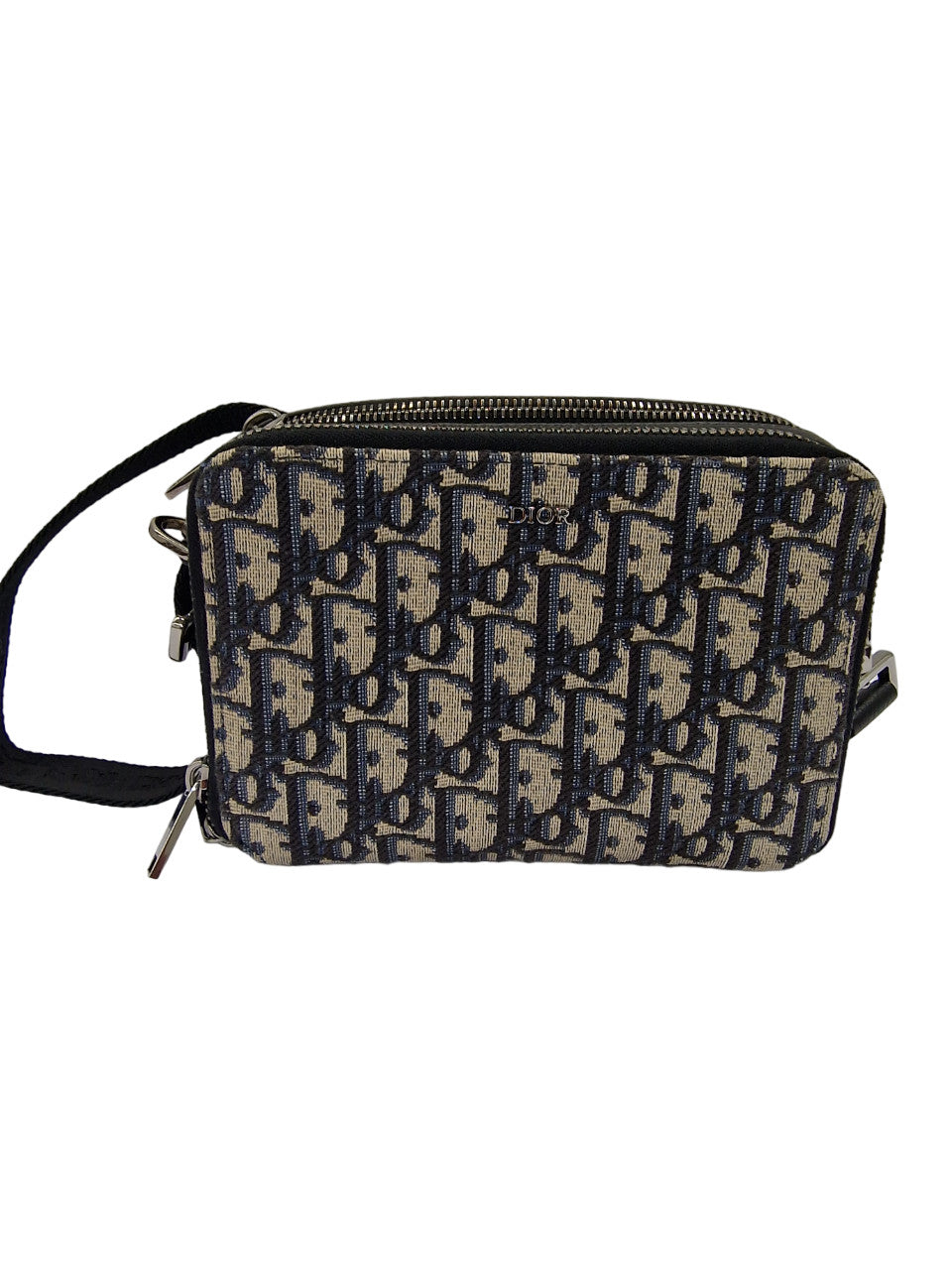 Sac Jacquard Dior Oblique beige et noir