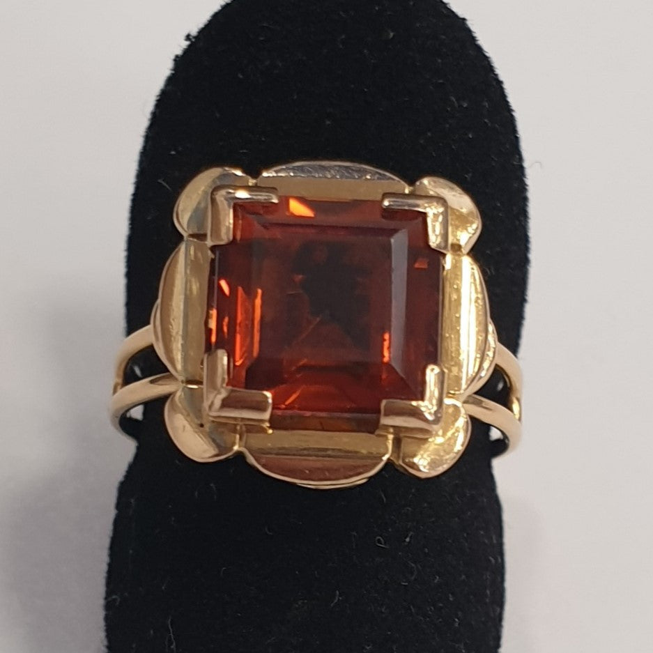 Bague Or avec Ambre