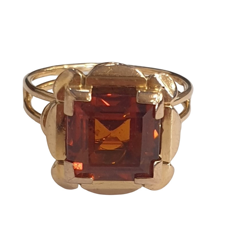 Bague Or avec Ambre