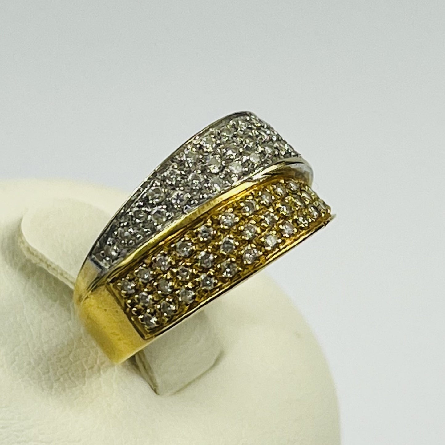 Bague 2 Ors avec Diamants