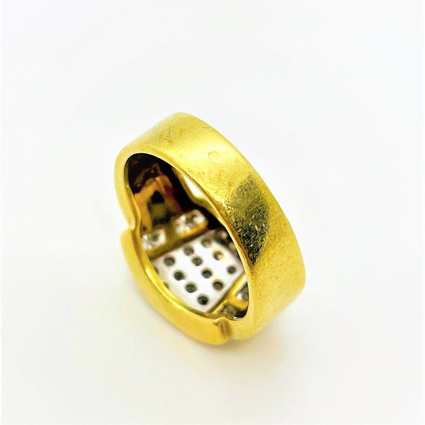 Bague Pavage Diamants Or jaune