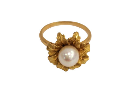 Bague Fleur Perle