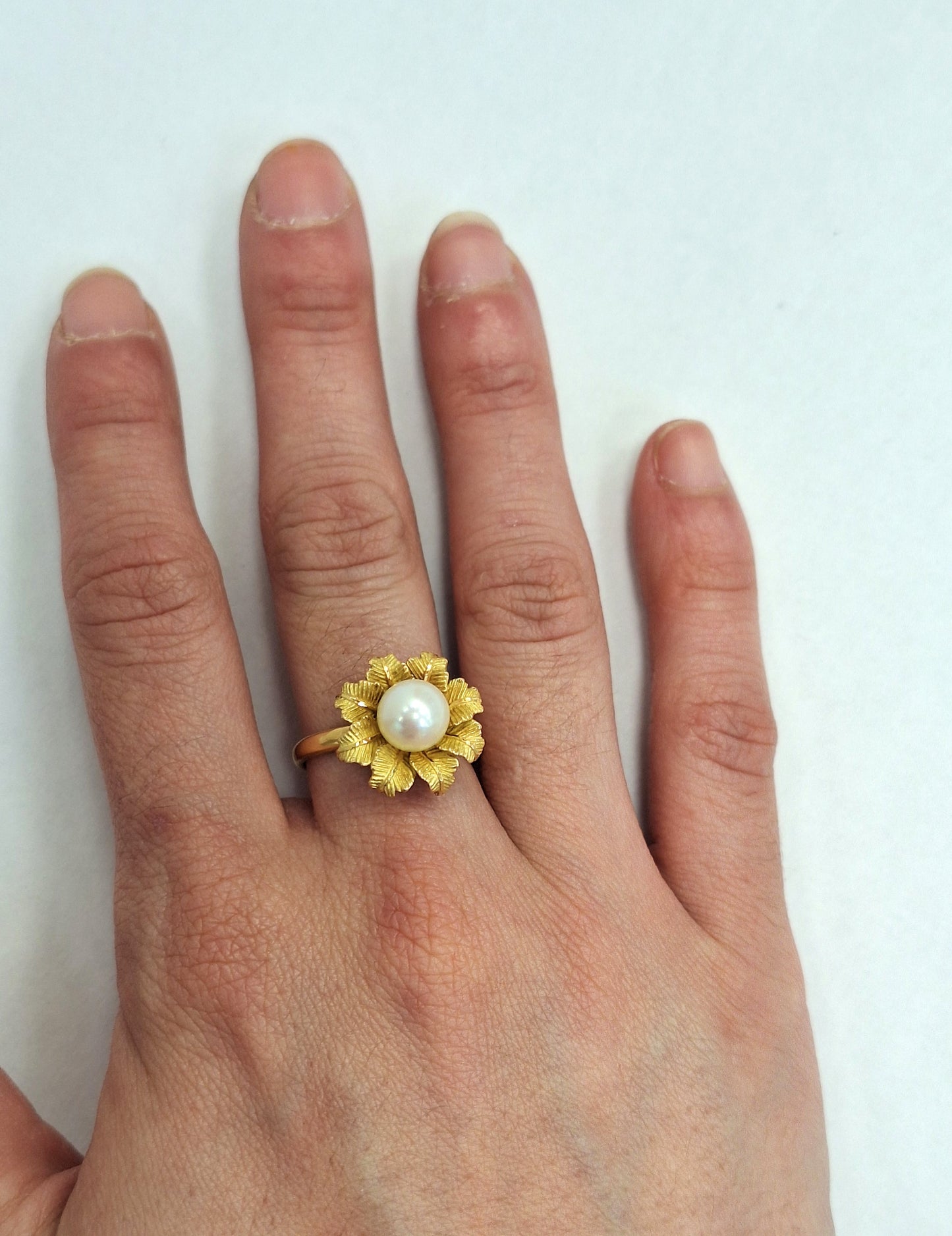 Bague Fleur Perle