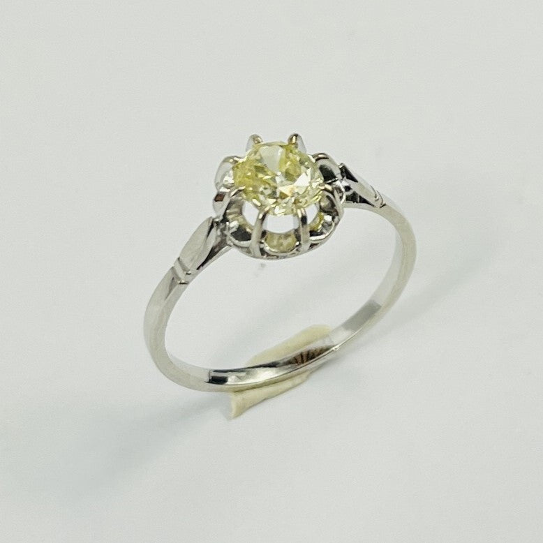 Bague Or avec Diamant Solitaire