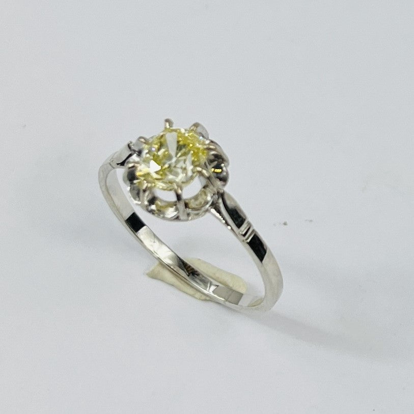 Bague Or avec Diamant Solitaire