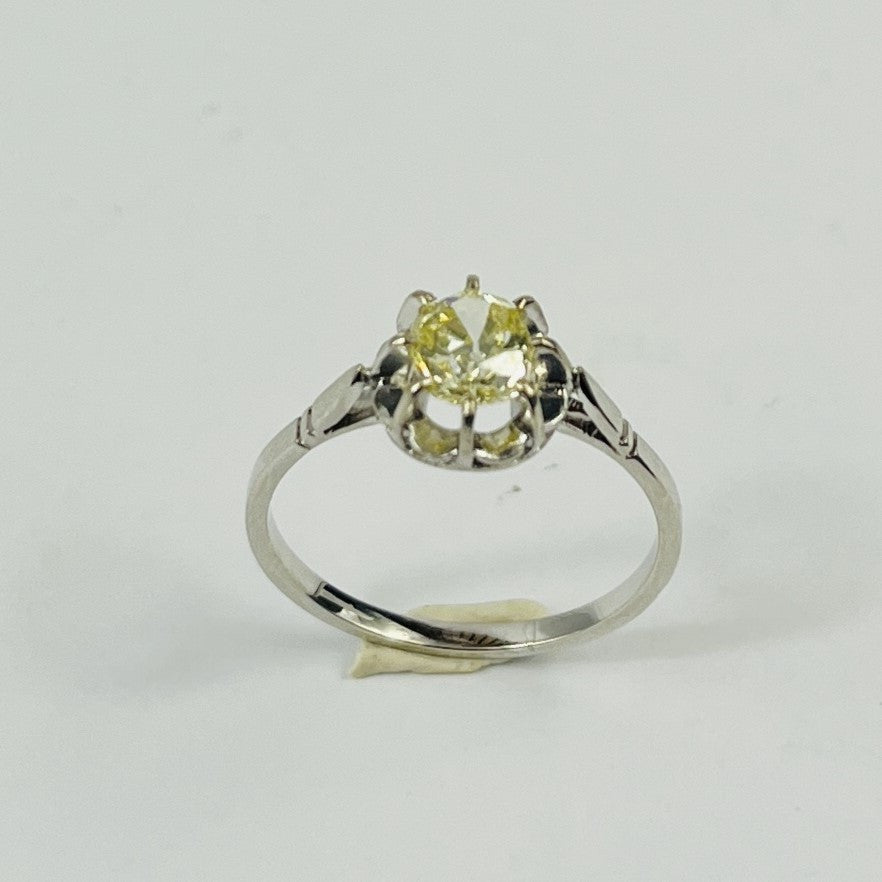 Bague Or avec Diamant Solitaire