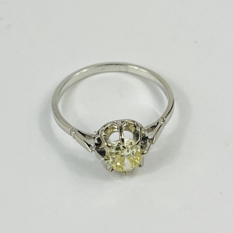 Bague Or avec Diamant Solitaire