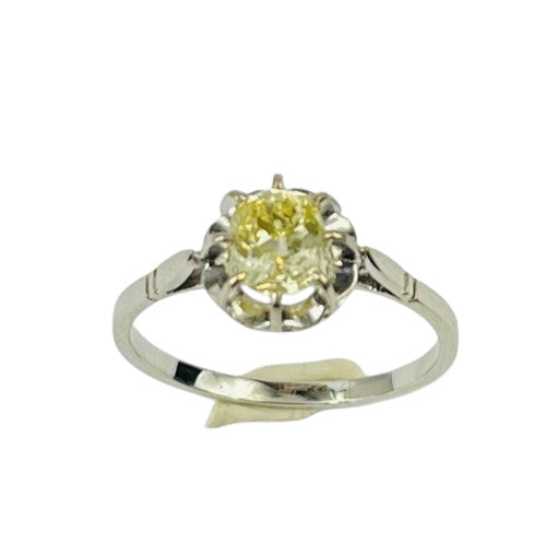 Bague Or avec Diamant Solitaire