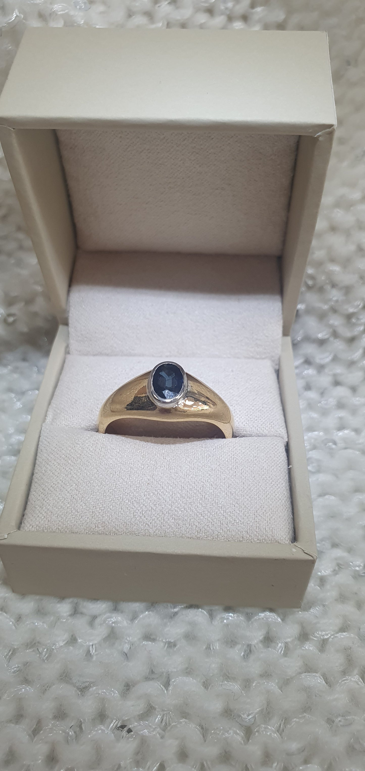 Bague Chevalière Saphir